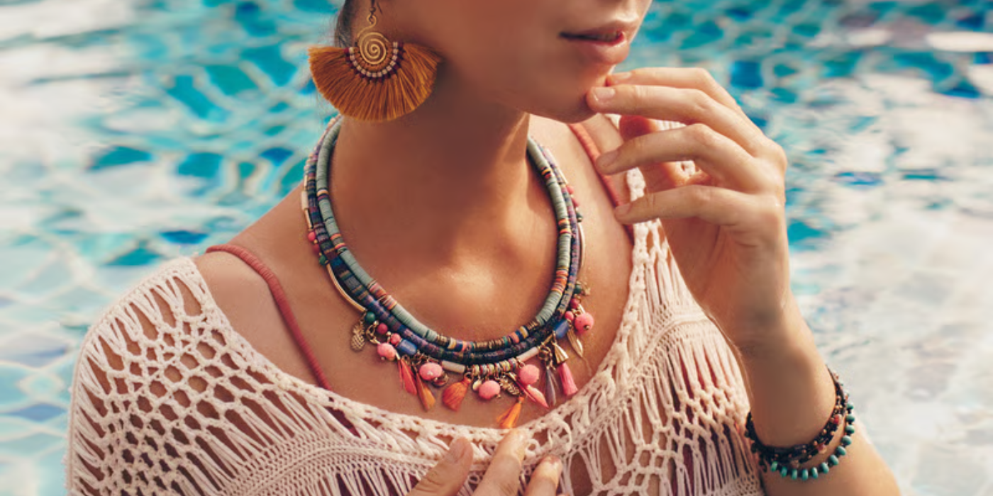 How to Layer Gemstone Necklaces