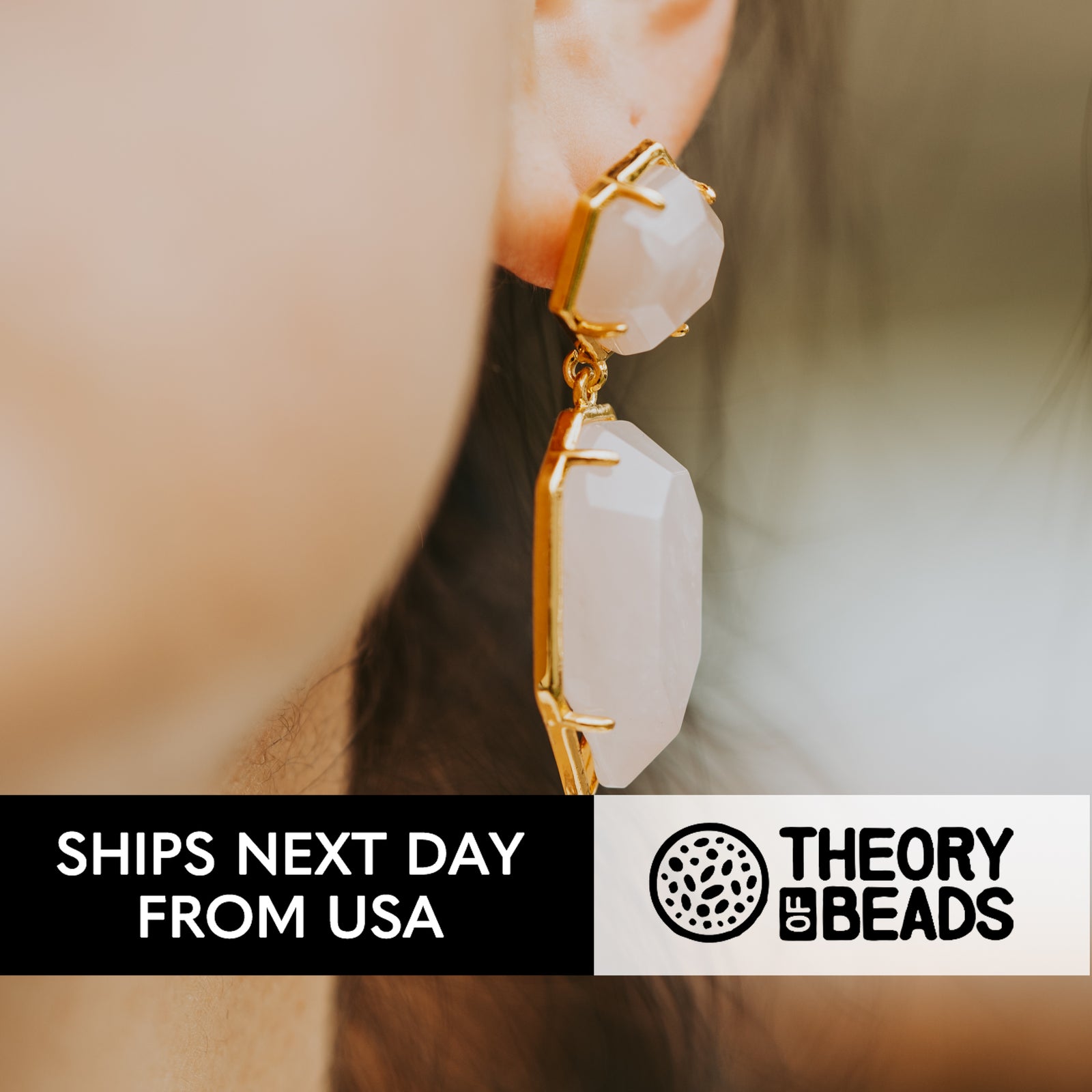 Retro Pink Rose Quartz Earrings