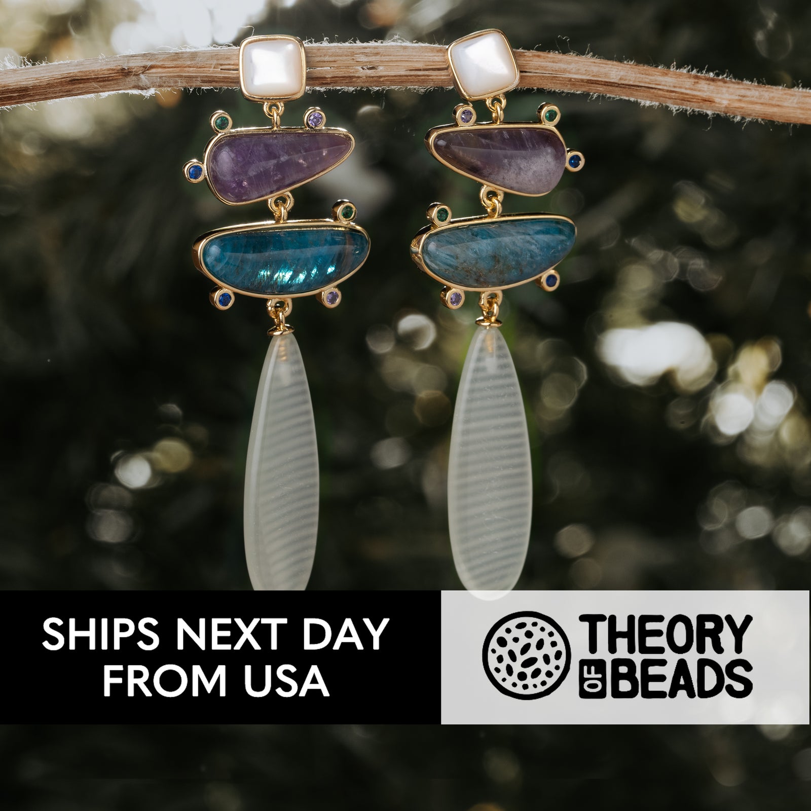 Waterfall Stone Earrings