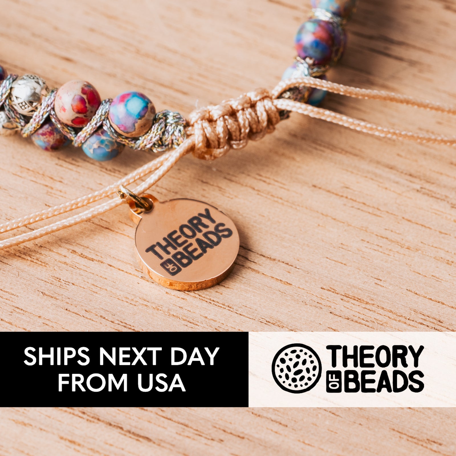 Jasper stone braided bracelet