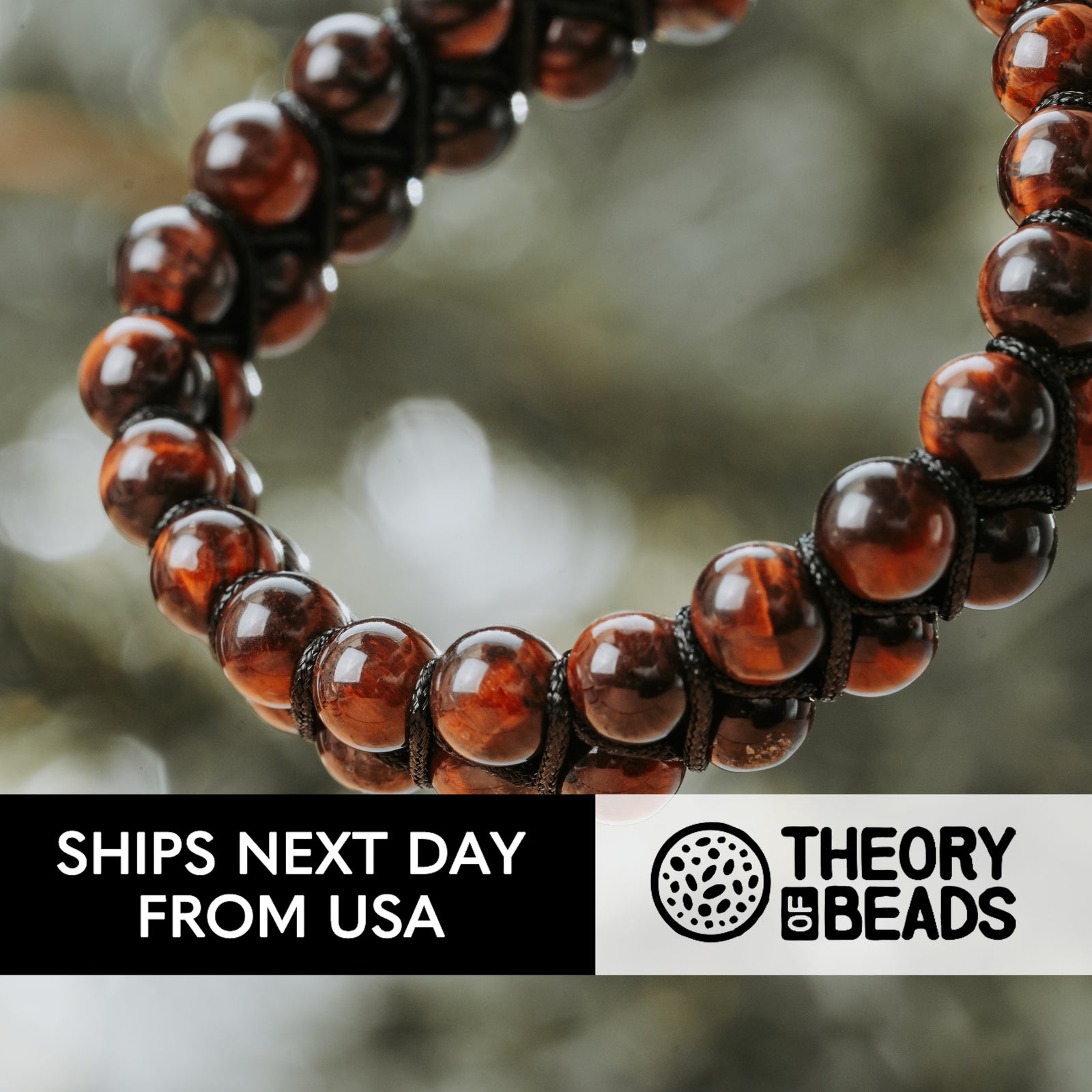 Tigers eye beads bracelet with natural gemstones healing stone bracelet