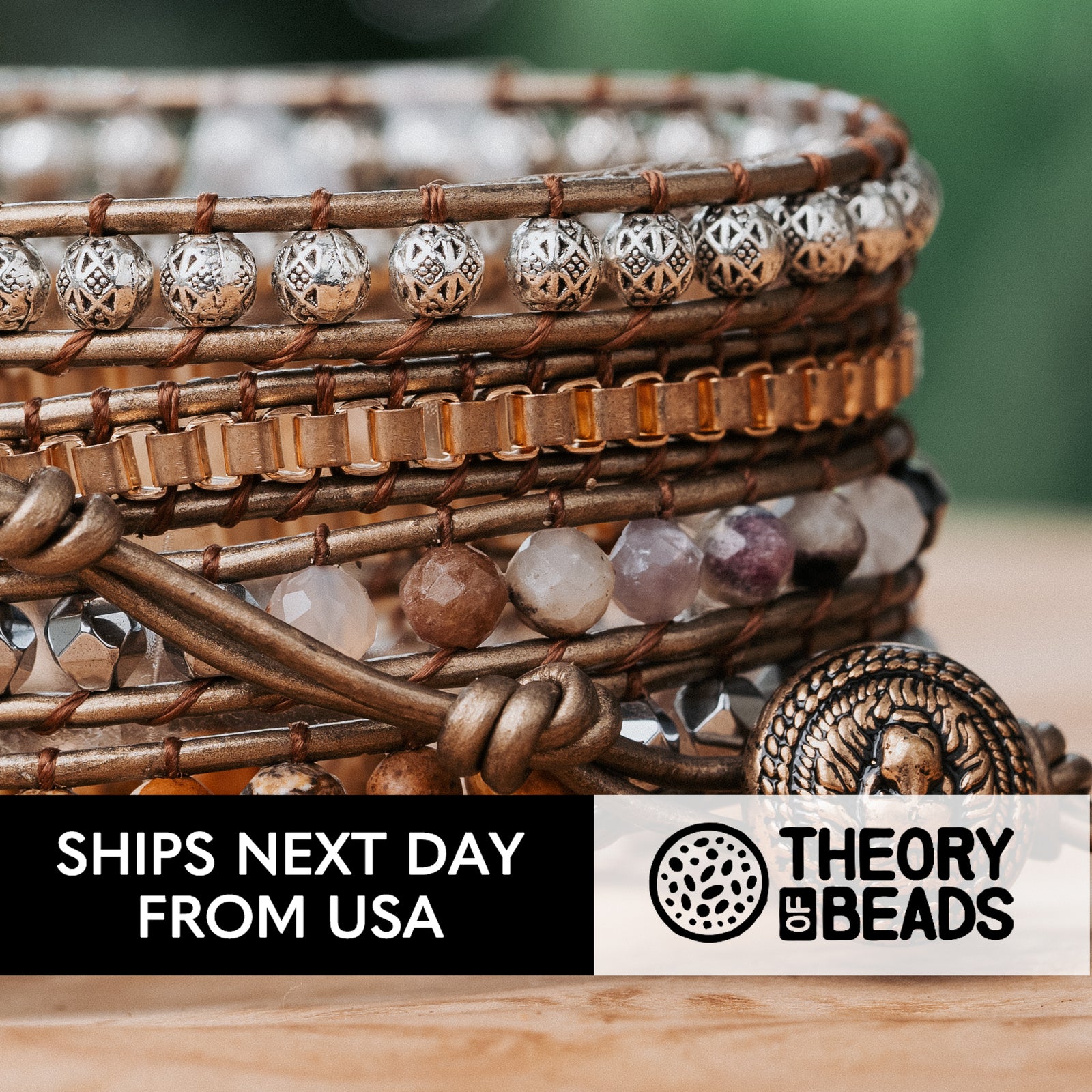 Natural sandstone bracelet with jasper beads protection stone bracelet