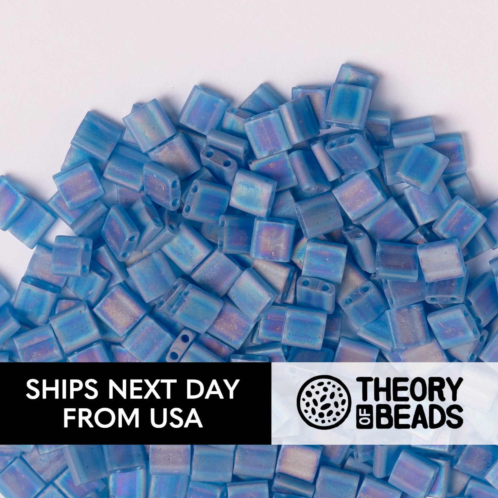 Meteorites Capri Blue Whole Miyuki Tila Beads