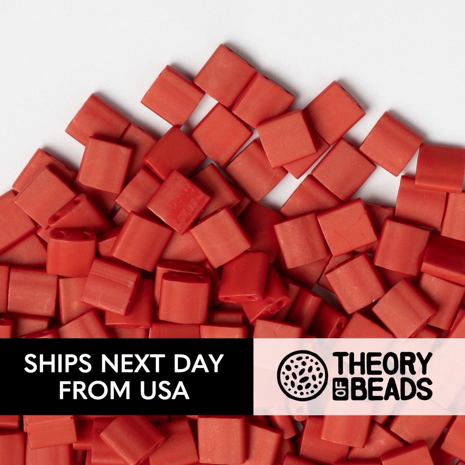 Meteorites Matte Brick Red Whole Miyuki Tila Beads