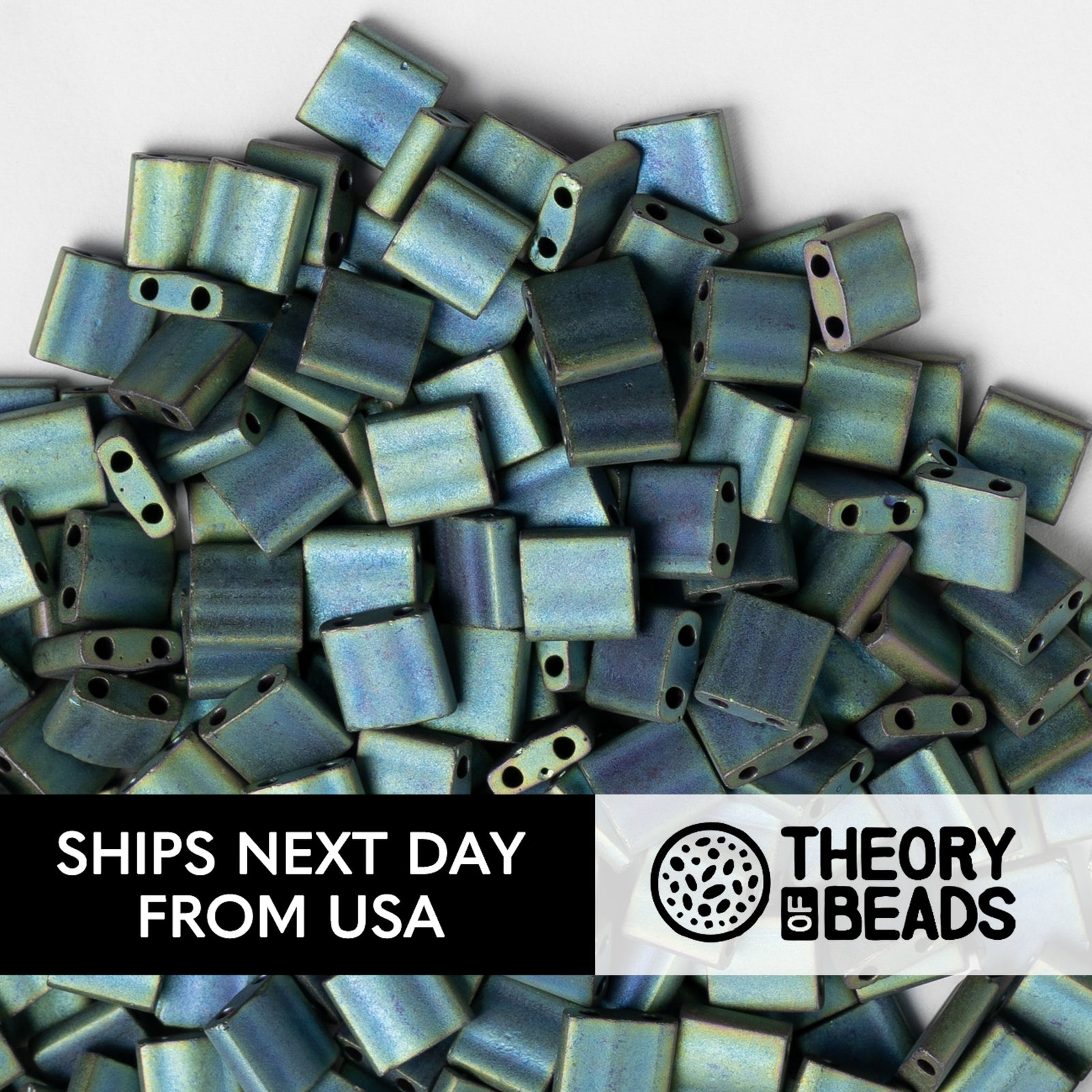 Meteorites Aquamarine Whole Miyuki Tila Beads