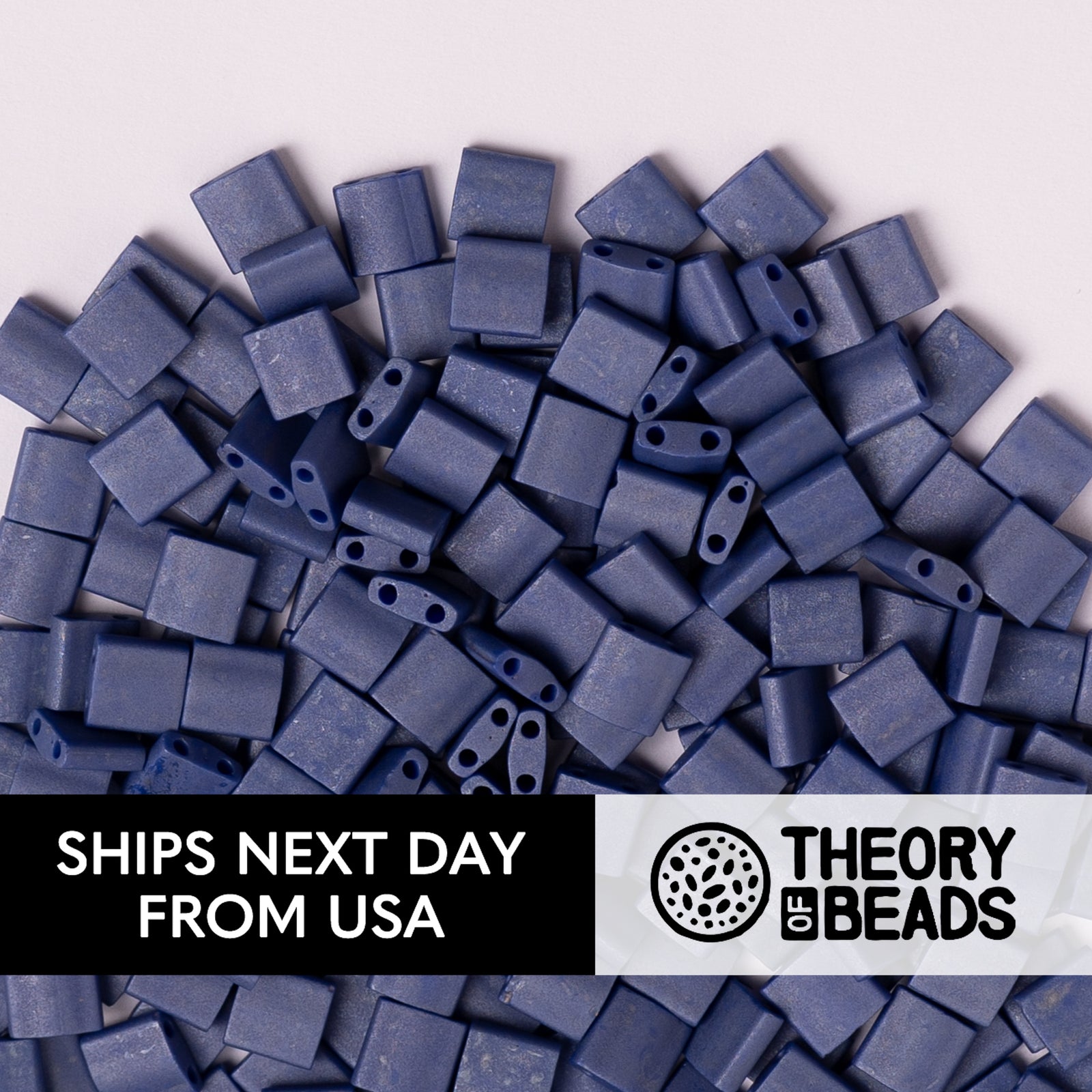 Meteorites Matte Cobalt Whole Miyuki Tila Beads