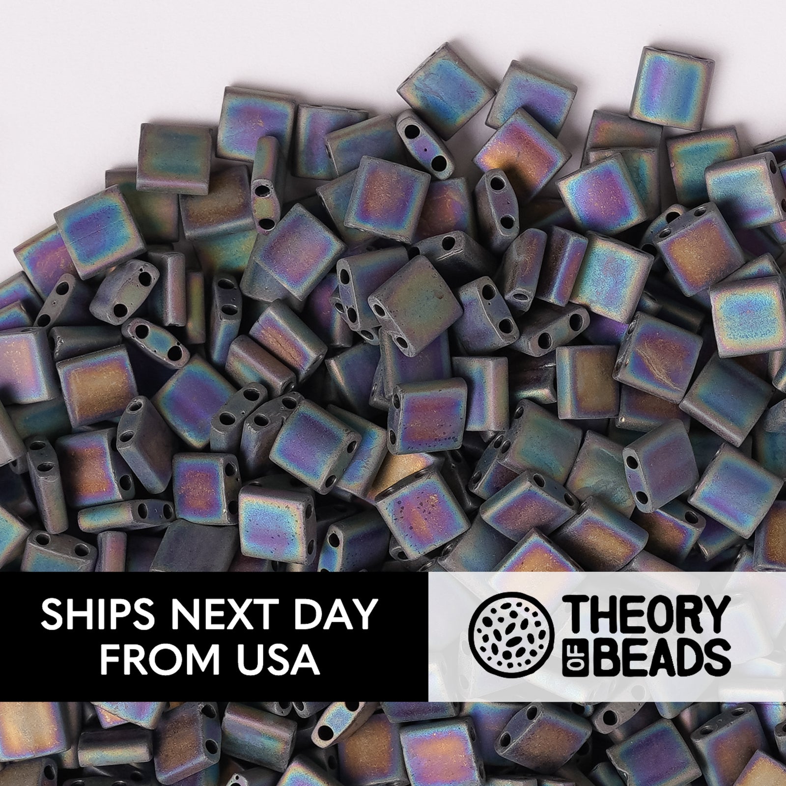 Meteorites Black Rainbow Whole Miyuki Tila Beads