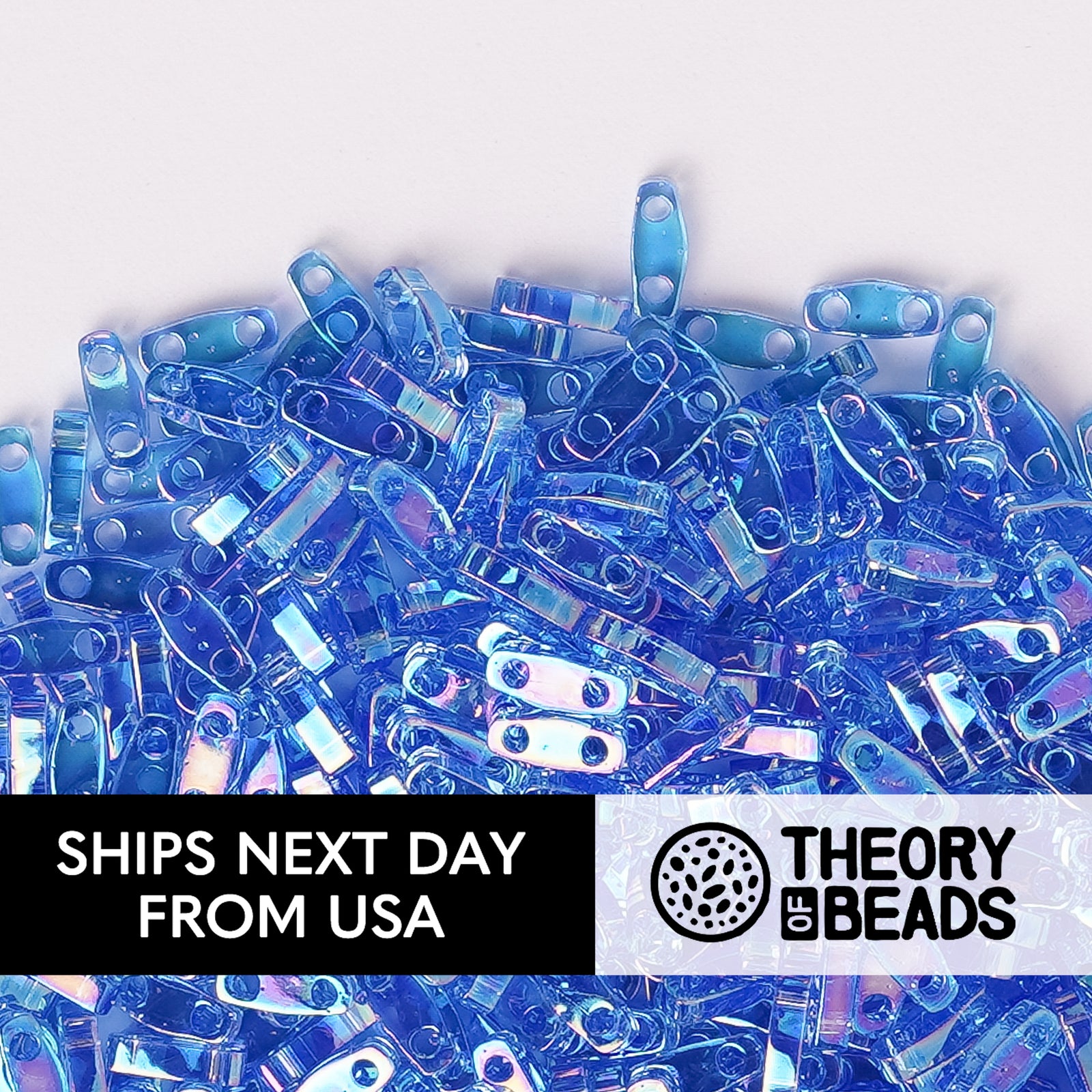 Fantasy Sapphire Quarter Miyuki Tila Beads