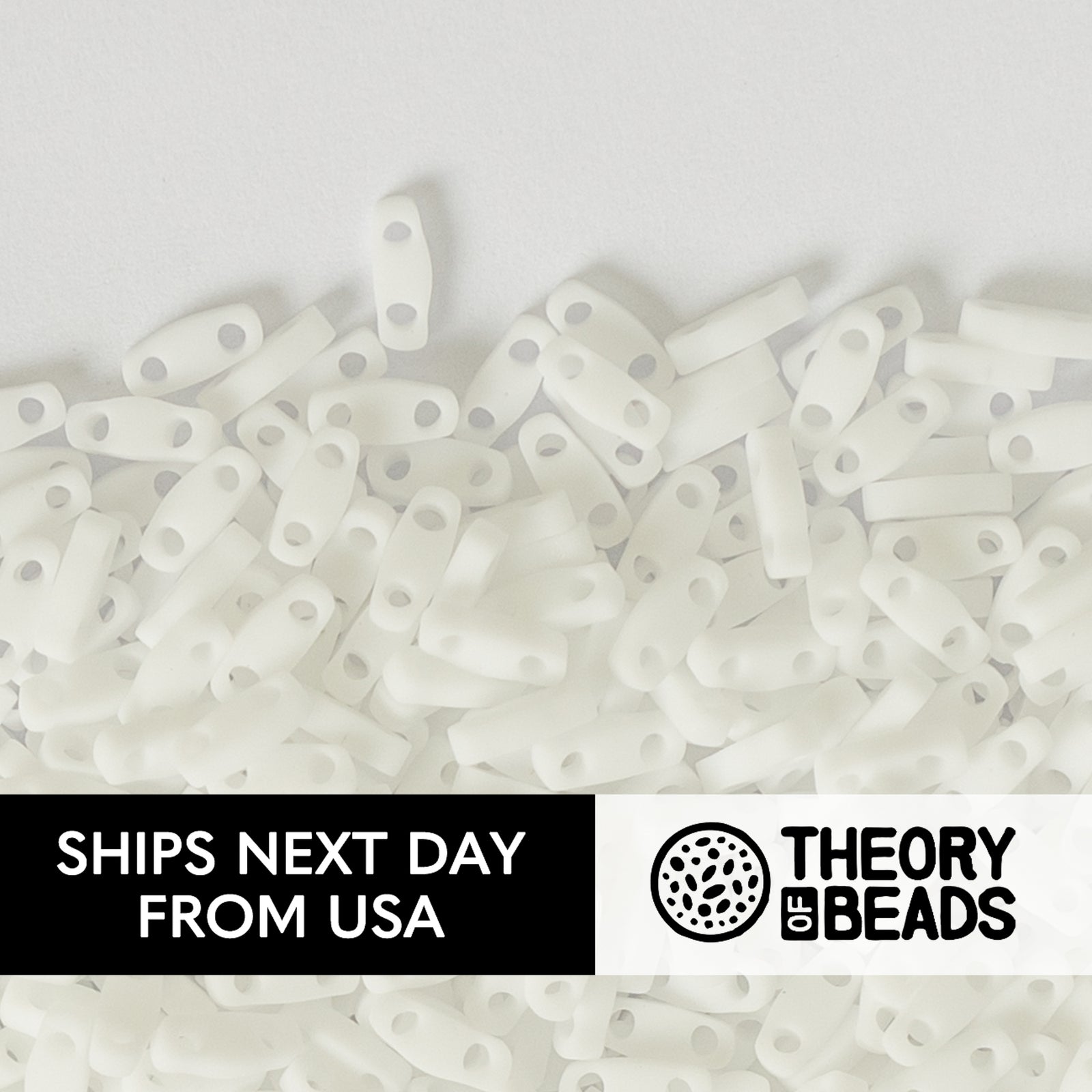 Meteorites Frost White Quarter Miyuki Tila Beads