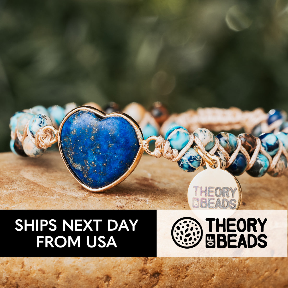 Regal Night Sky Lapis Lazuli Bracelet