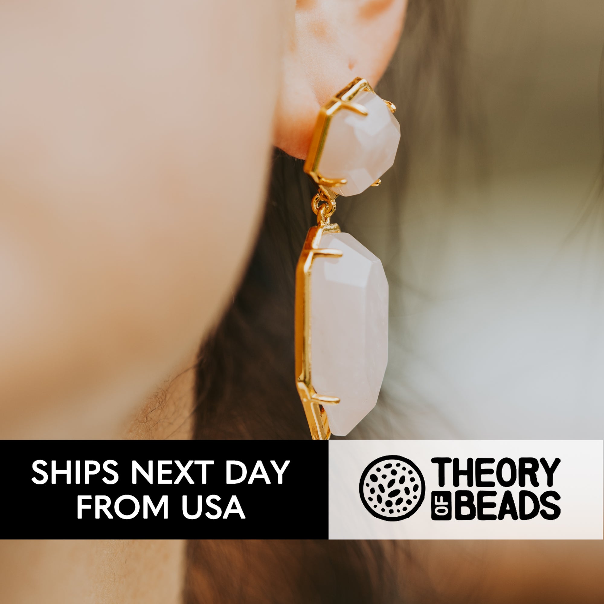 Retro Pink Rose Quartz Earrings