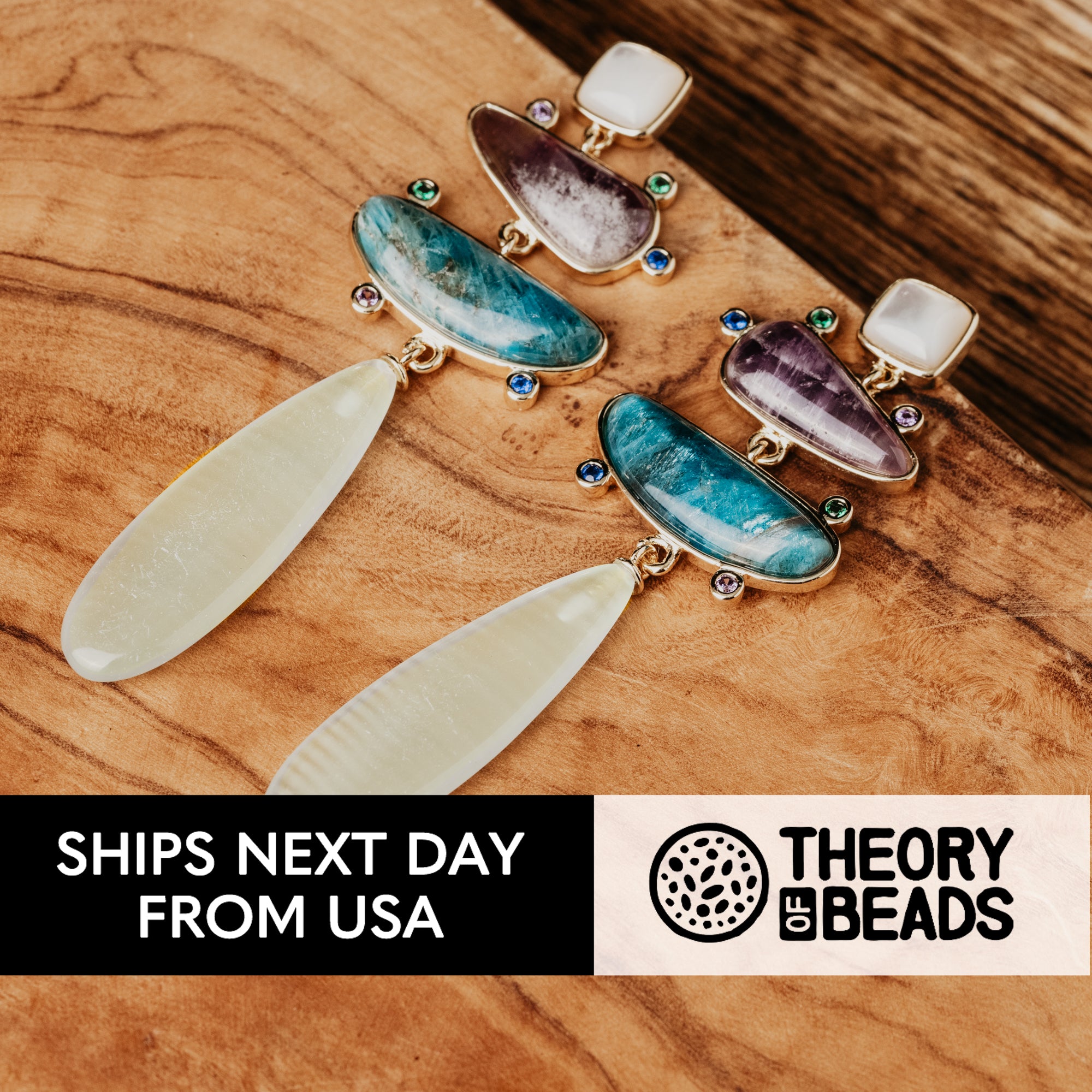 Waterfall Stone Earrings