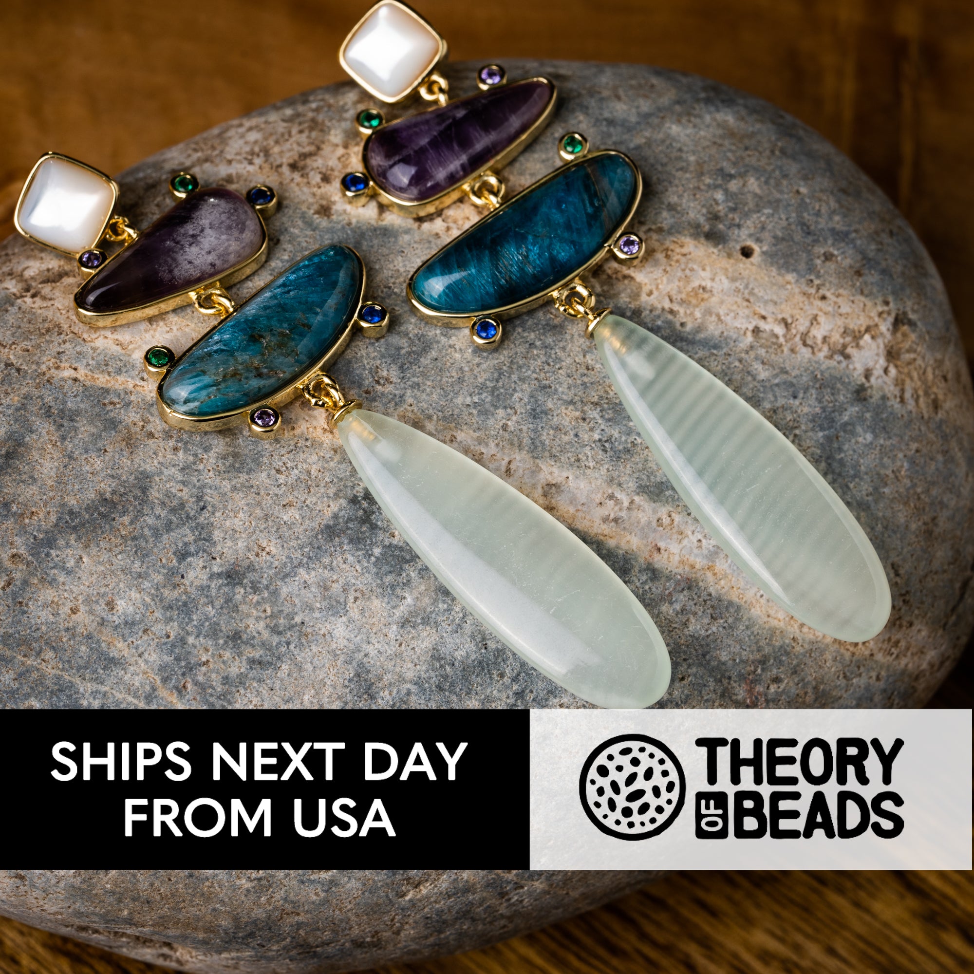 Waterfall Stone Earrings