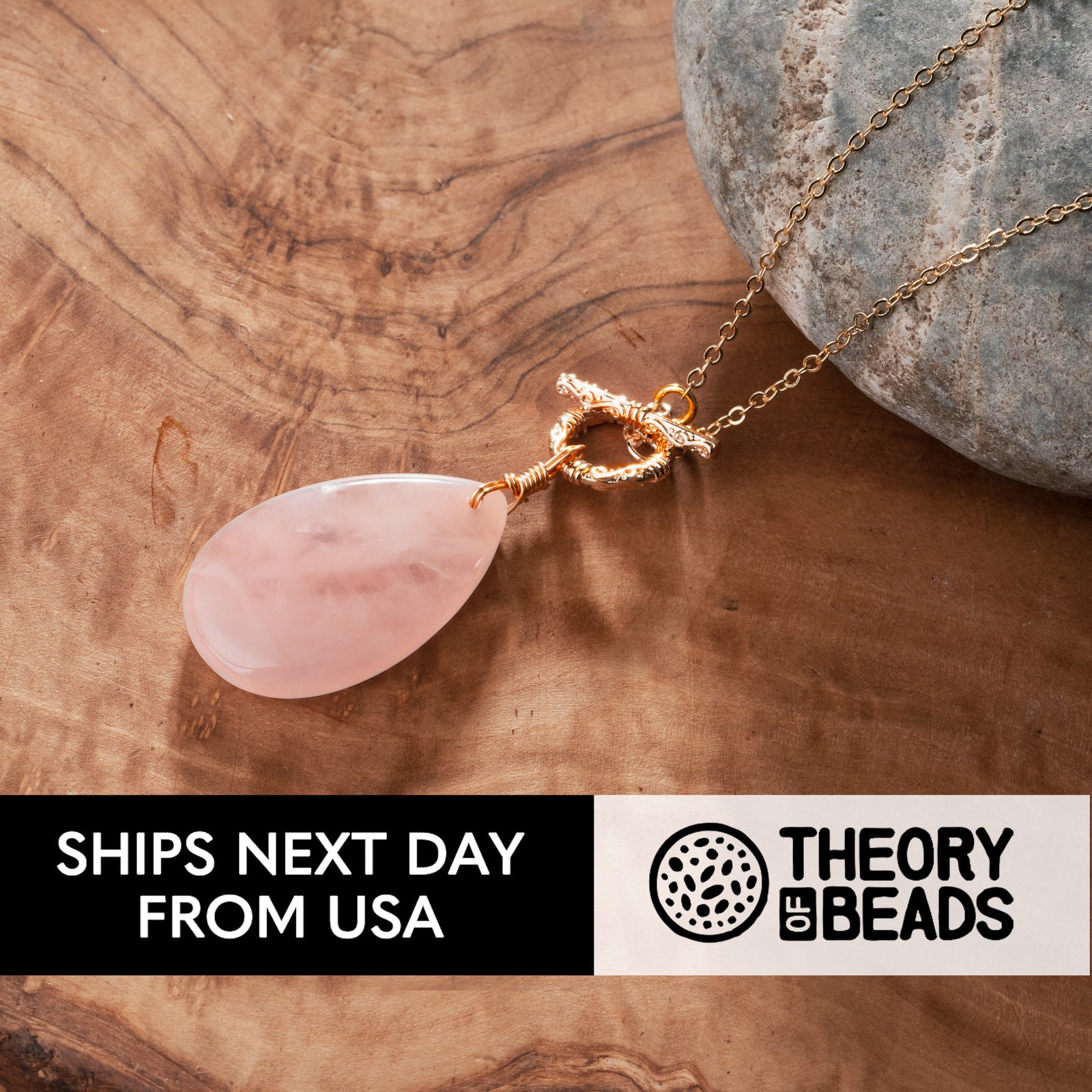 Love Teardrop Quartz Necklace