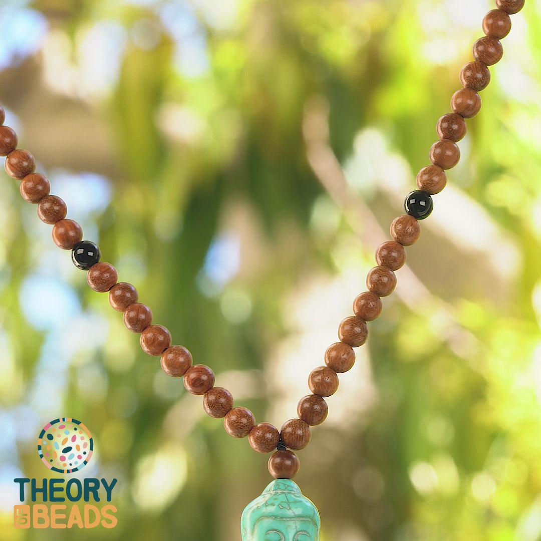 Sandalwood Mala Meditation Necklace