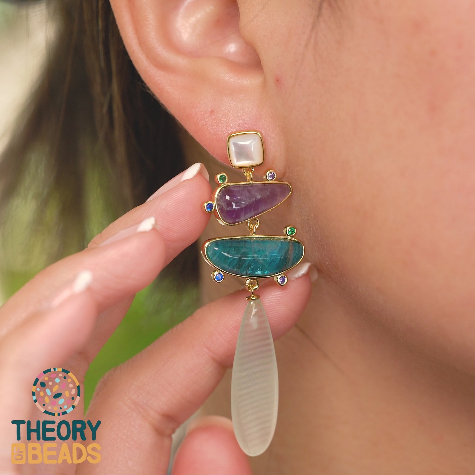 Waterfall Stone Earrings