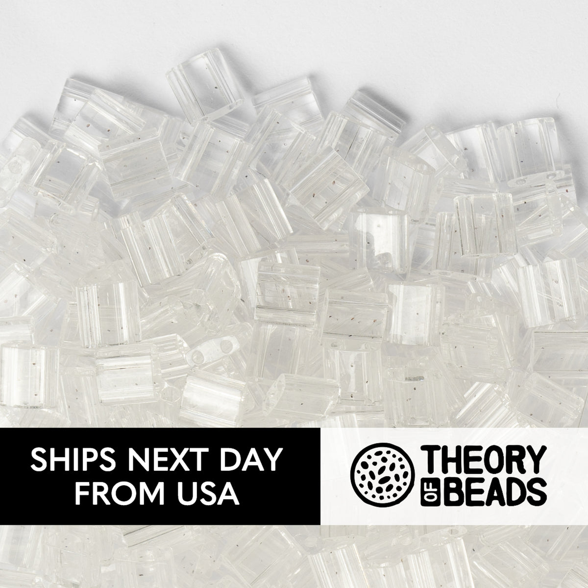 Transparent Crystal White Whole Miyuki Tila Beads