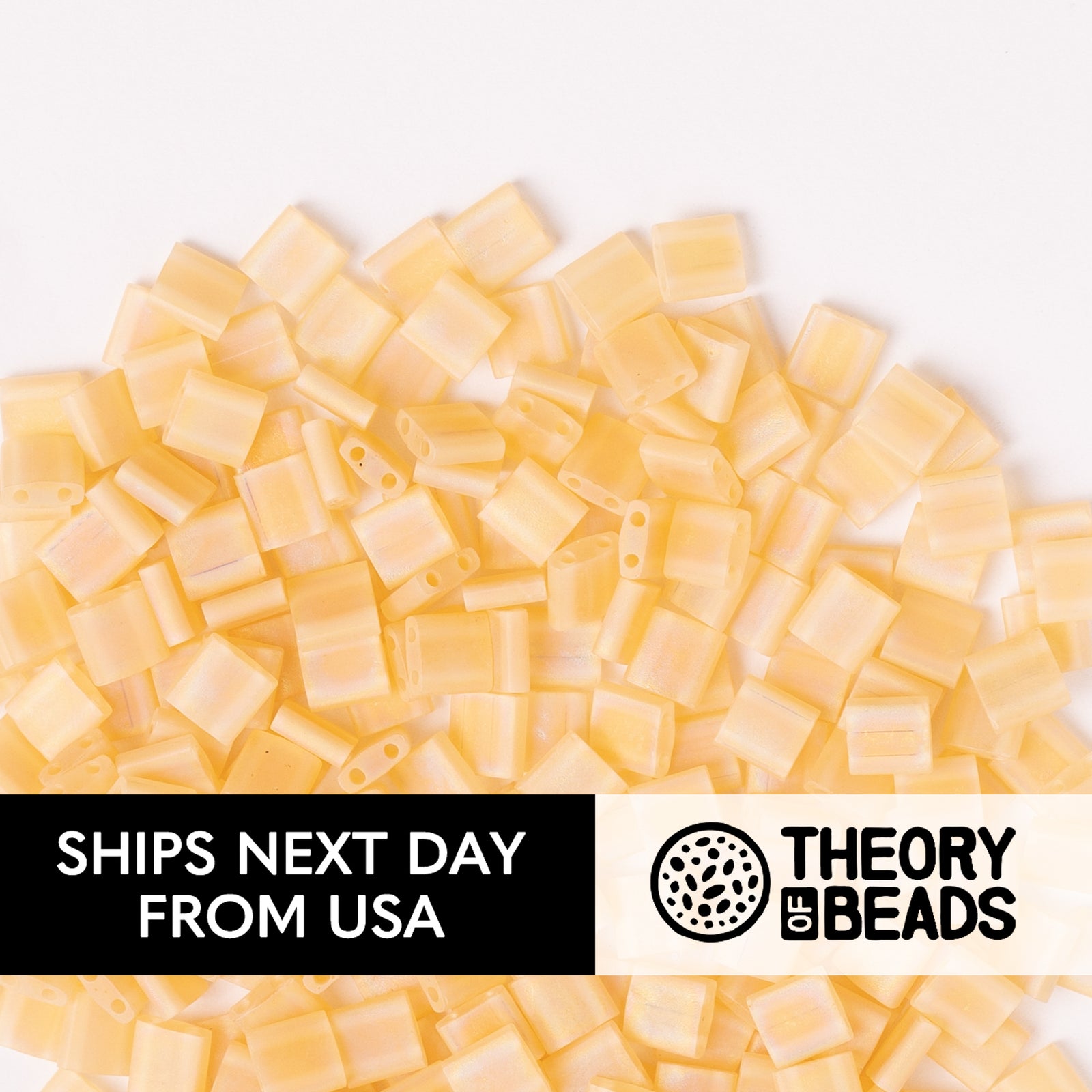 Meteorites Light Topaz Whole Miyuki Tila Beads