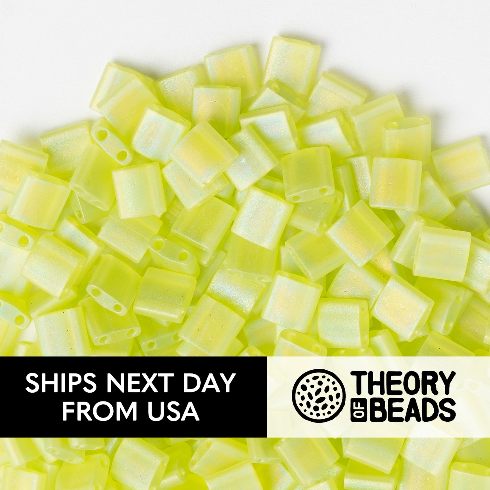 Meteorites Lime Whole Miyuki Tila Beads