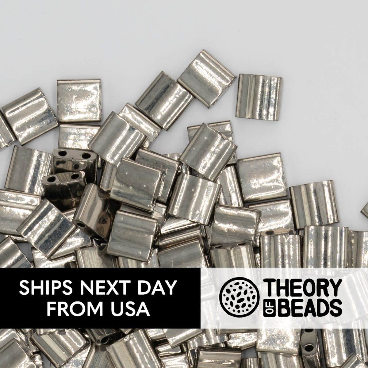 Metallic Nickle Whole Miyuki Tila Beads