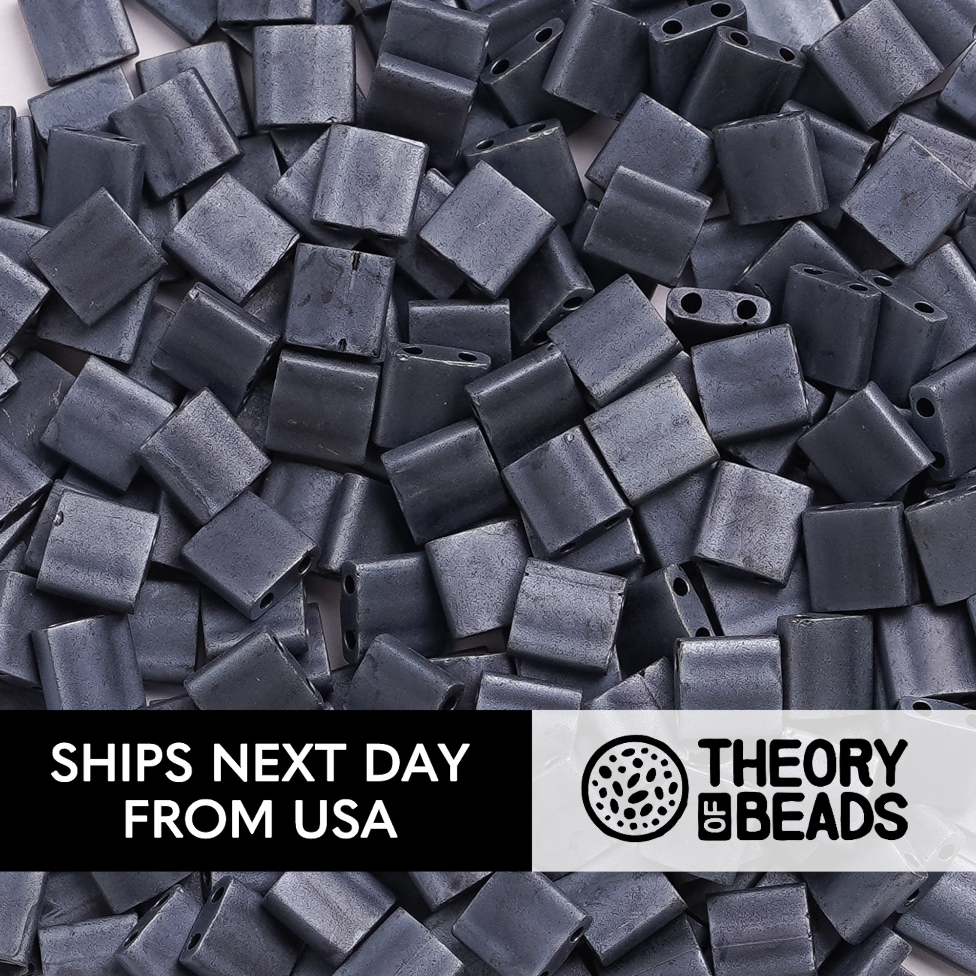 Meteorites Matte Gunmetal Grey Whole Miyuki Tila Beads