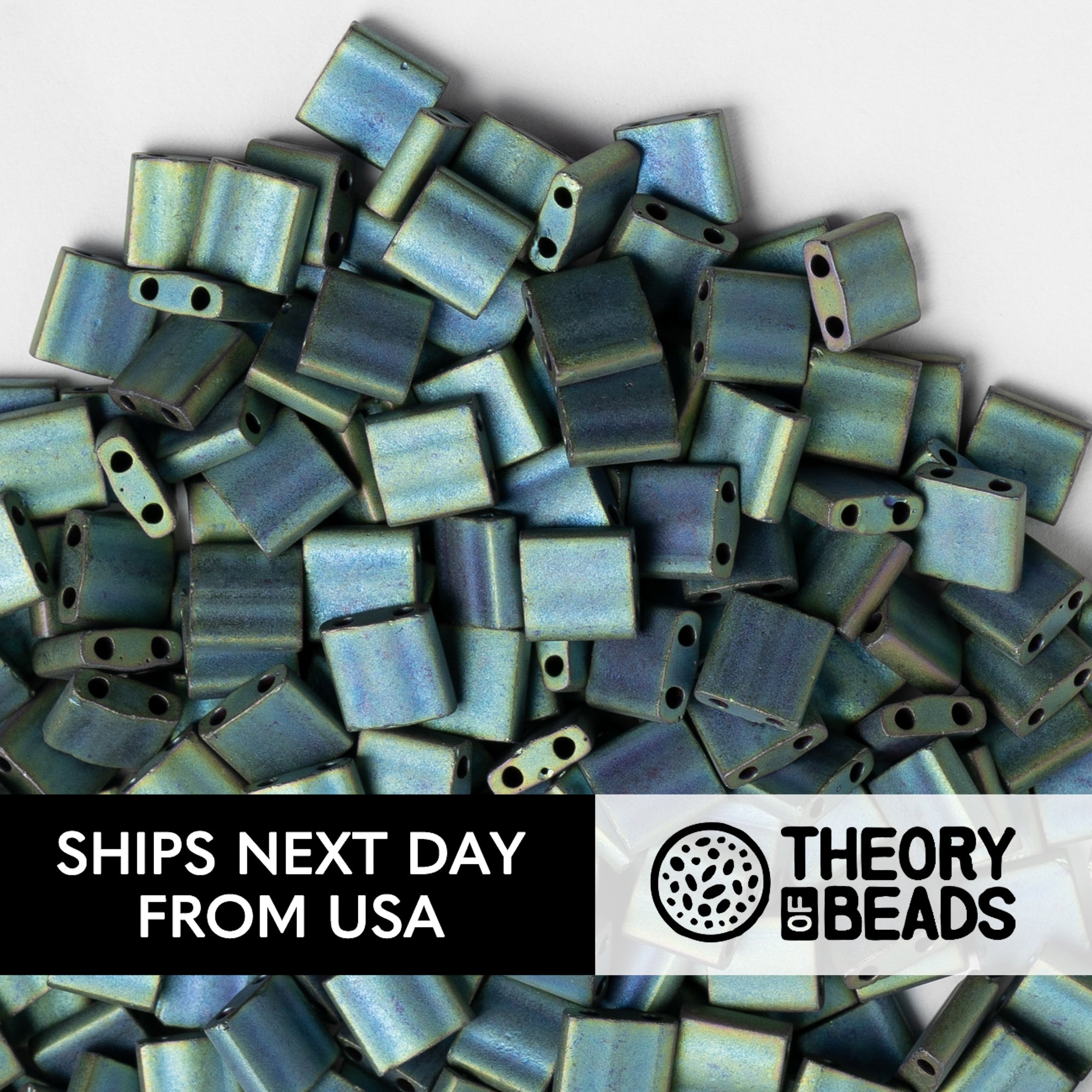 Meteorites Aquamarine Whole Miyuki Tila Beads