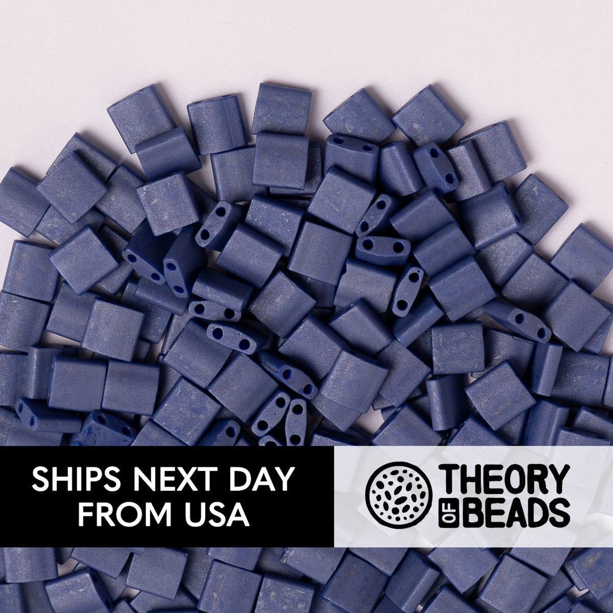 Meteorites Matte Cobalt Whole Miyuki Tila Beads