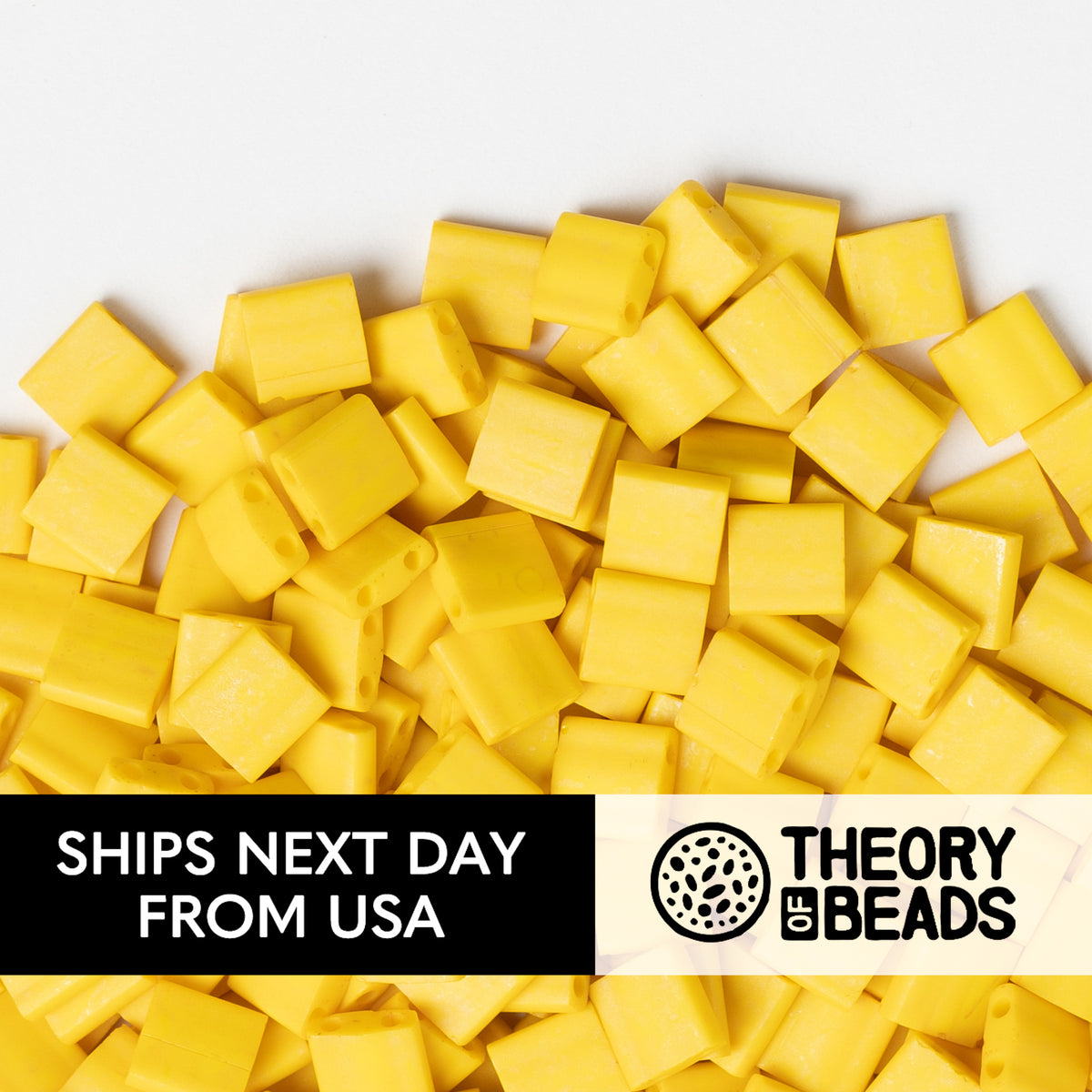 Meteorites Matte Canary Yellow Whole Miyuki Tila Beads