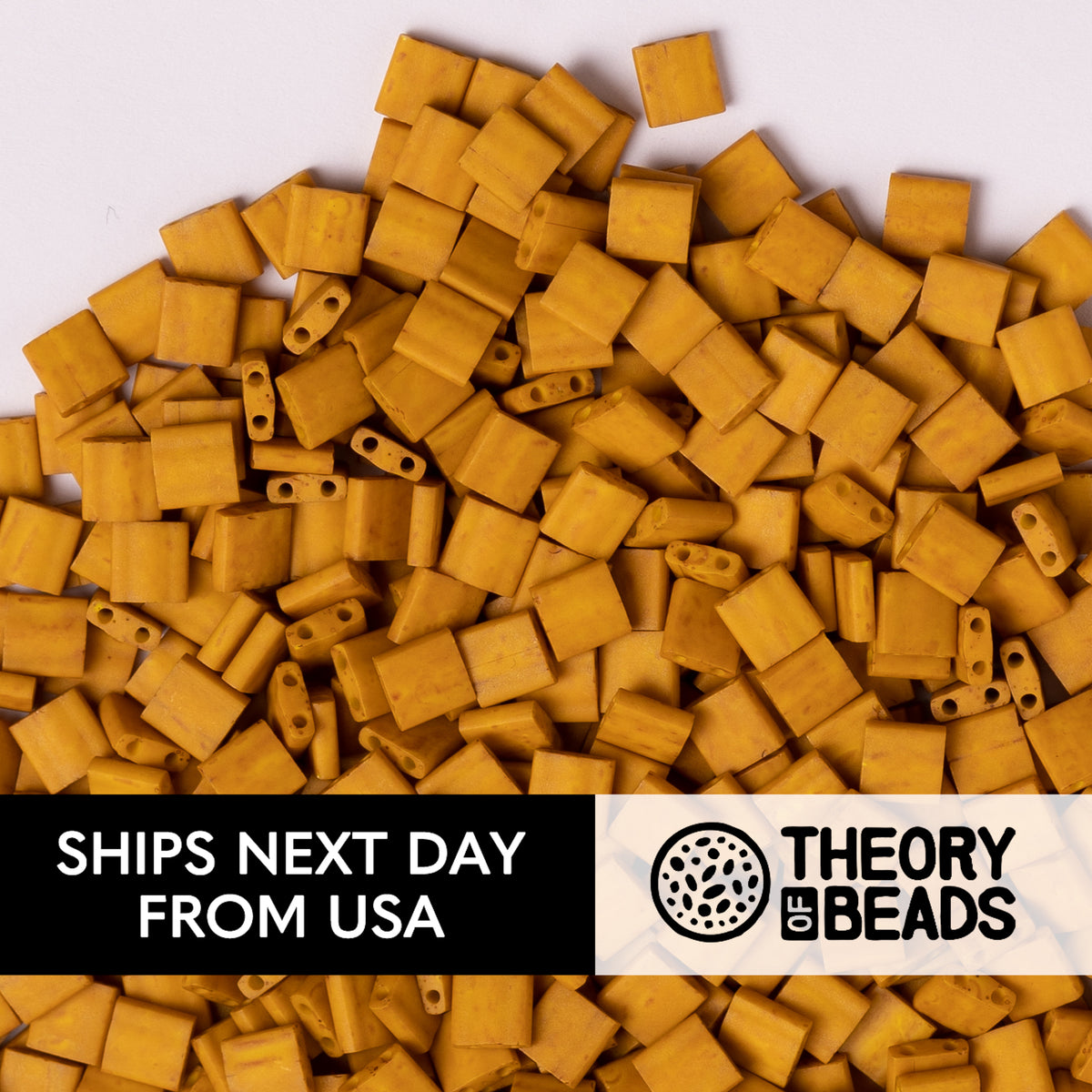 Meteorites Honey Mustard Whole Miyuki Tila Beads