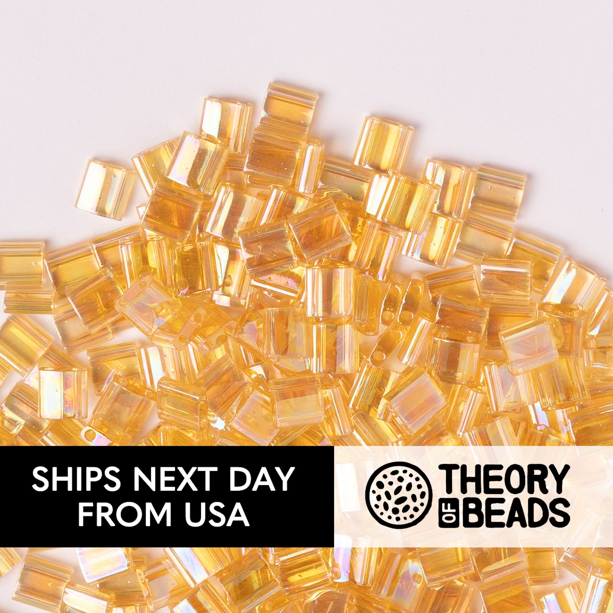 Fantasy Light Topaz Whole Miyuki Tila Beads