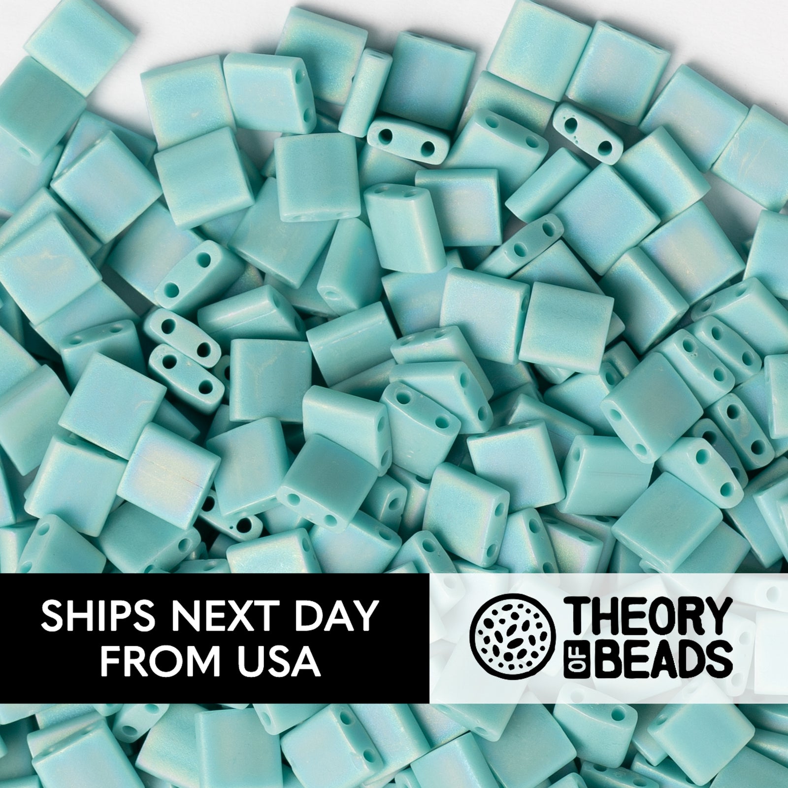 Meteorites Frosted Turquoise Green Whole Miyuki Tila Beads