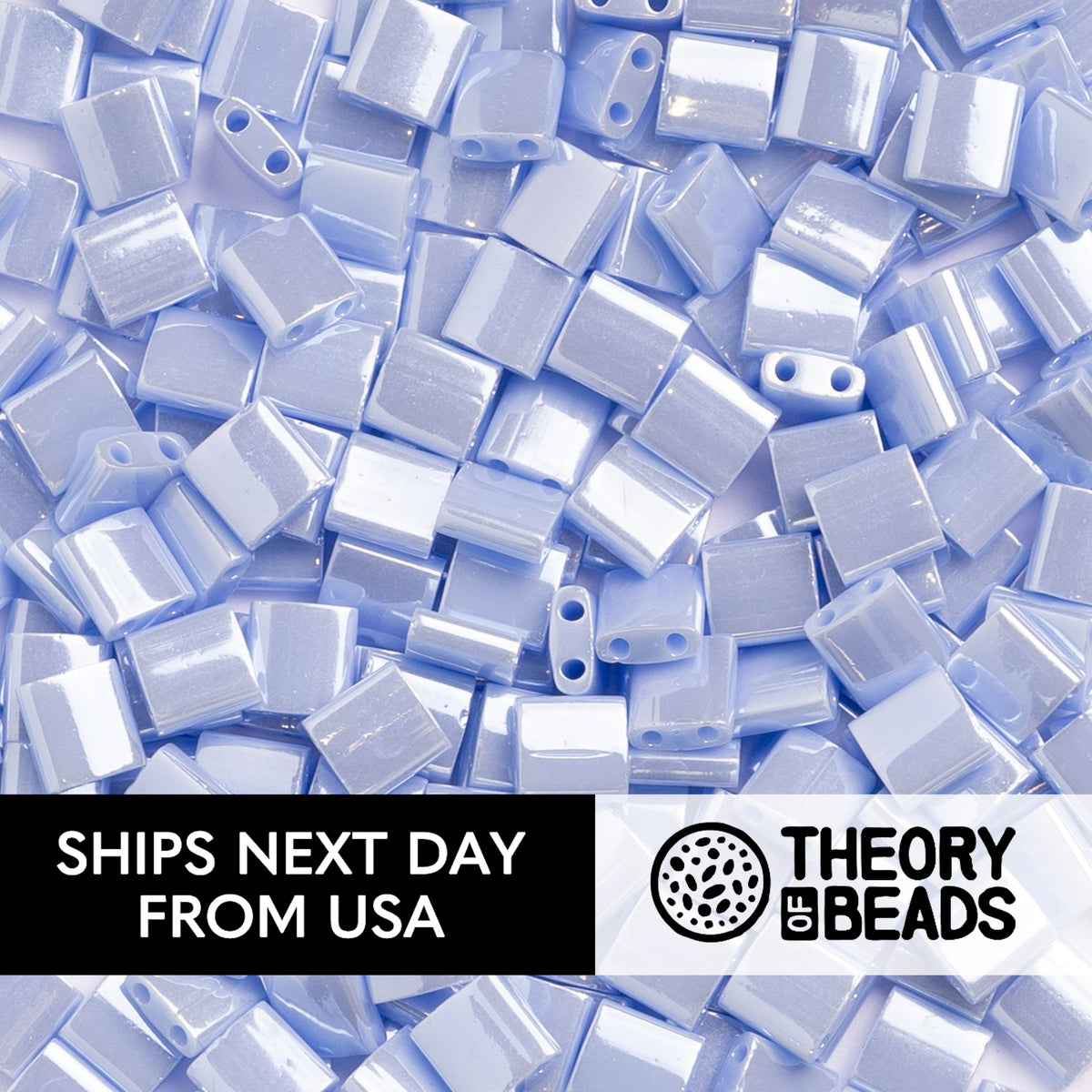 Pearl Light Periwinkle Luster Whole Miyuki Tila Beads