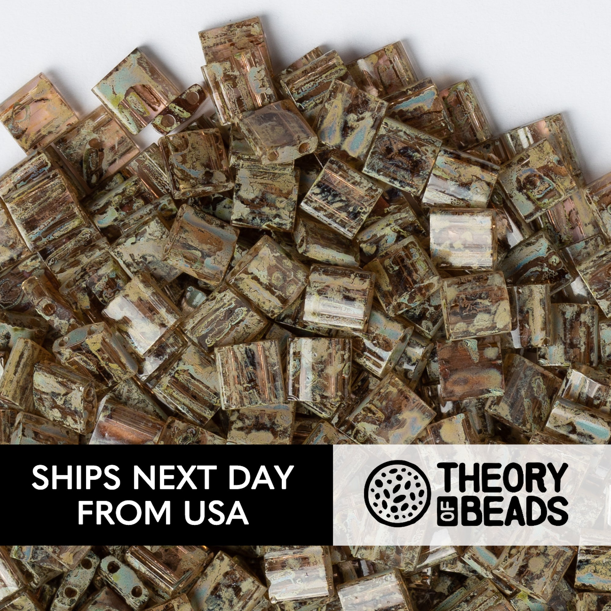 Picasso Amber Whole Miyuki Tila Beads