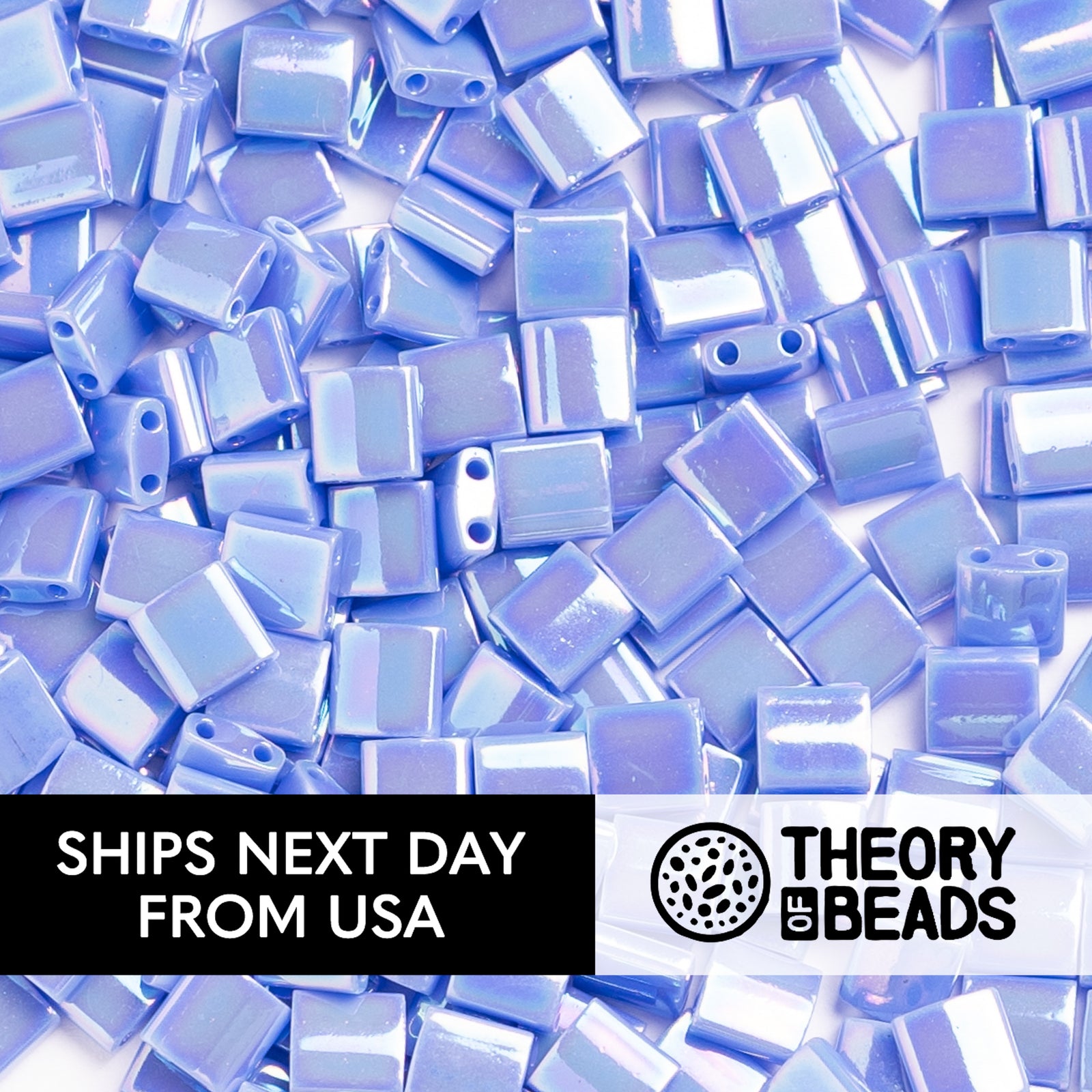 Pearl Periwinkle Whole Miyuki Tila Beads