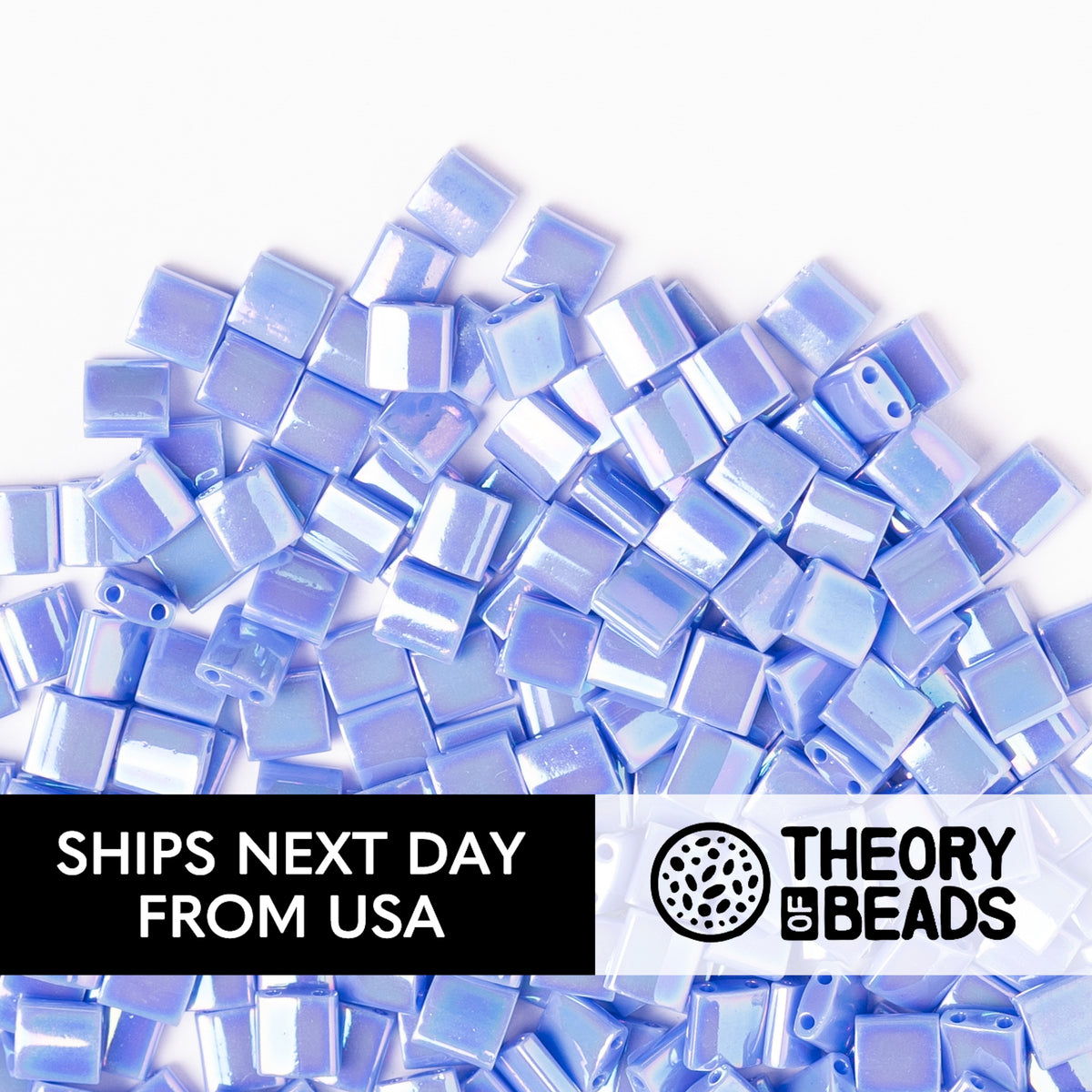 Pearl Periwinkle Whole Miyuki Tila Beads