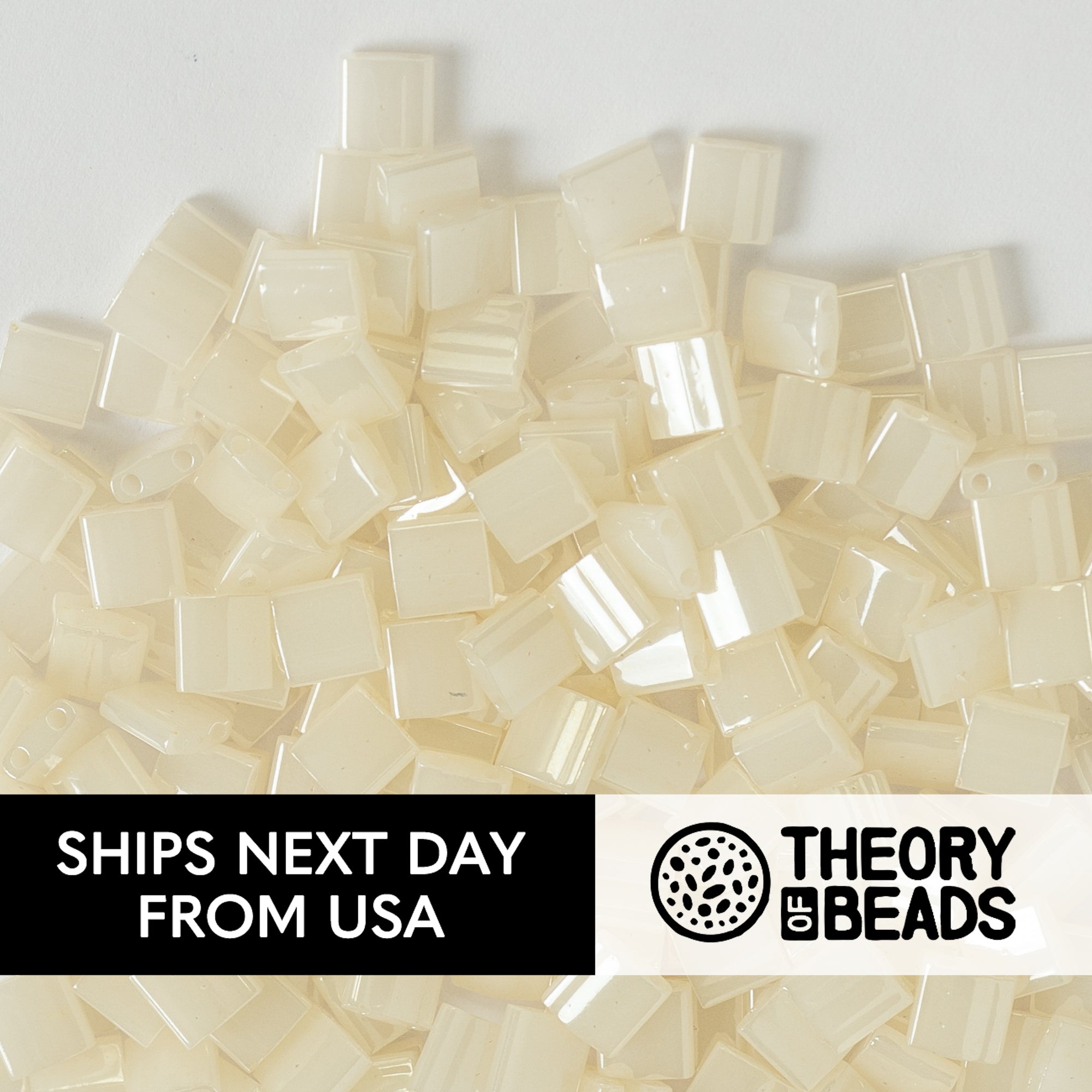 Pearl Eggshell White Whole Miyuki Tila Beads