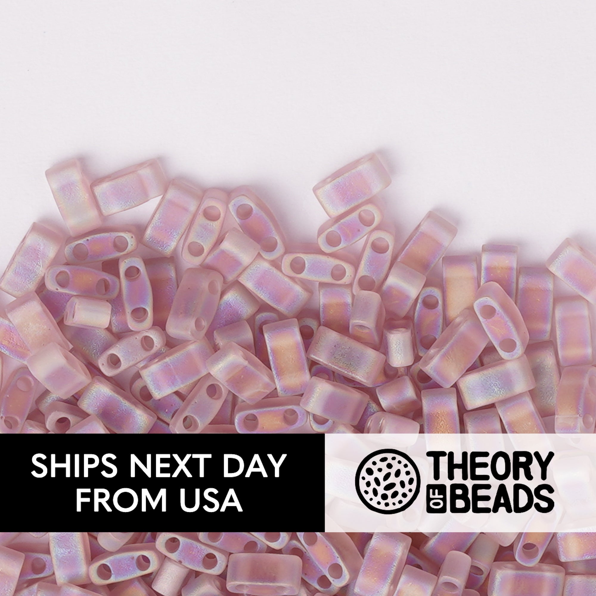 Meteorites Smoky Amethyst Half Miyuki Tila Beads