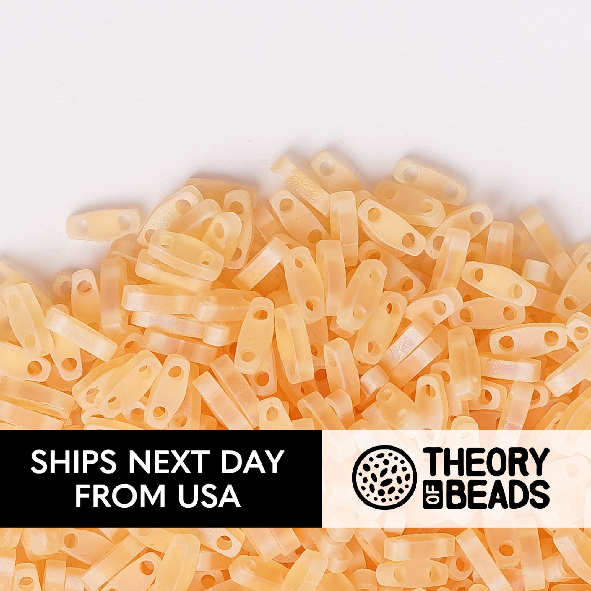 Meteorites Light Topaz Quarter Miyuki Tila Beads