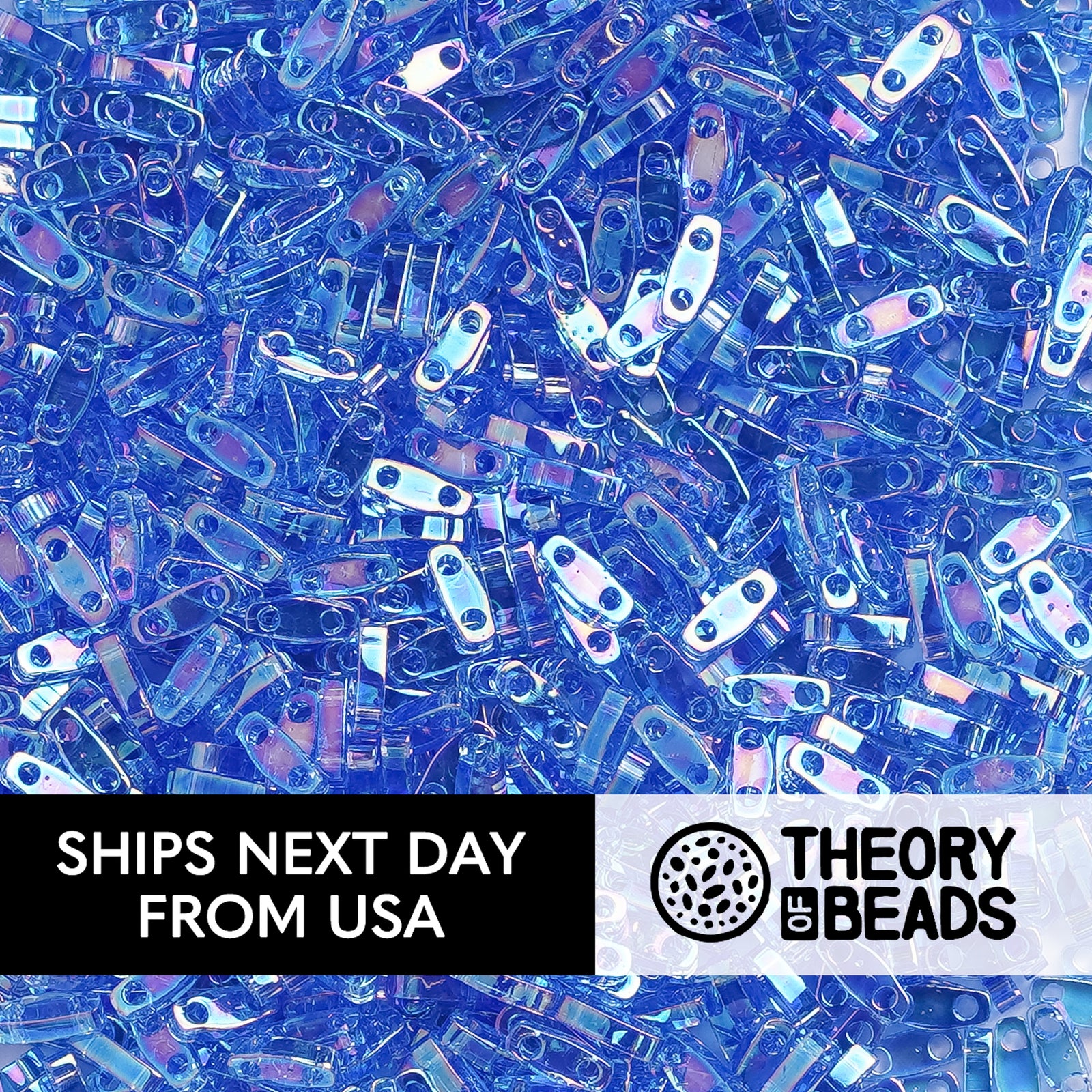 Fantasy Sapphire Quarter Miyuki Tila Beads