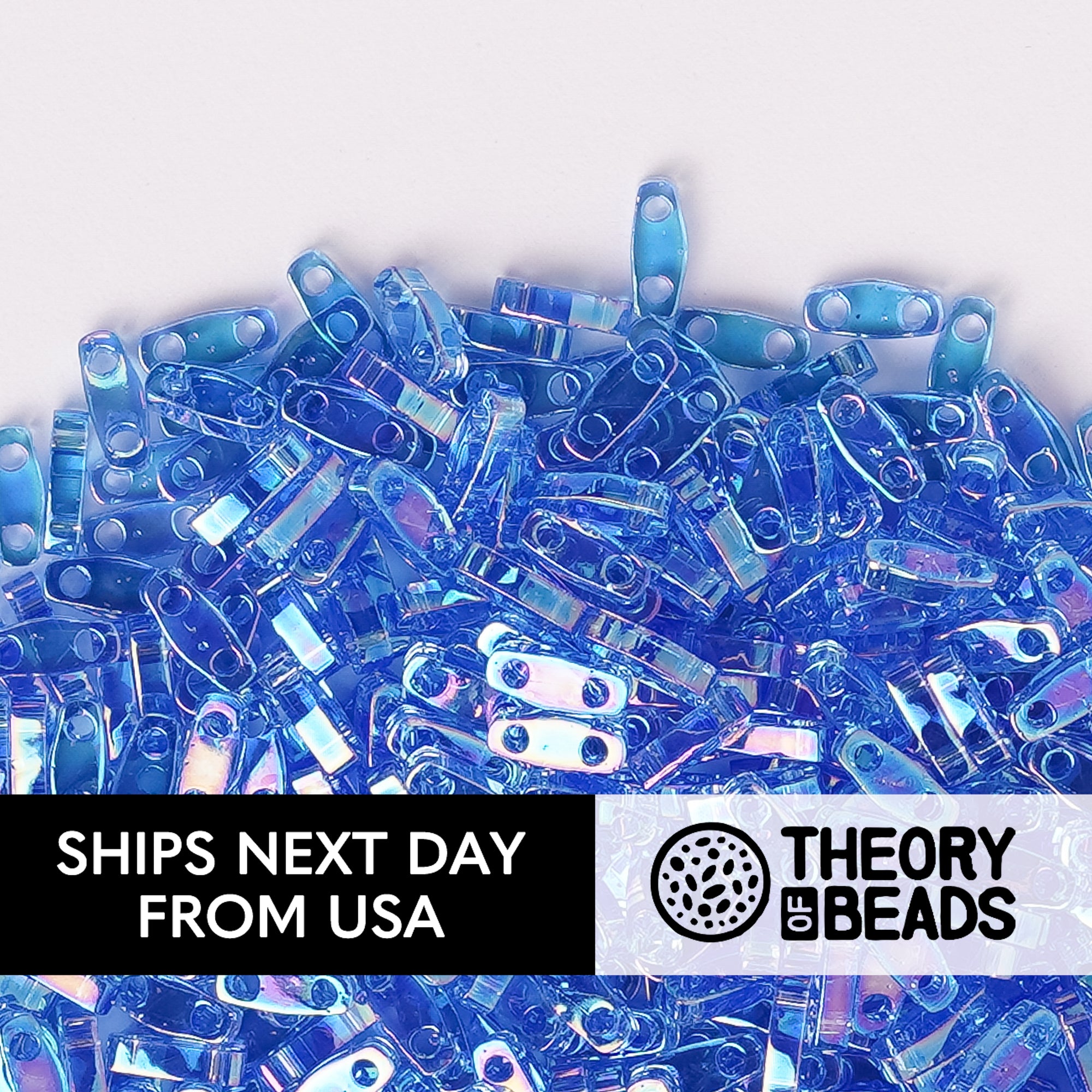 Fantasy Sapphire Quarter Miyuki Tila Beads