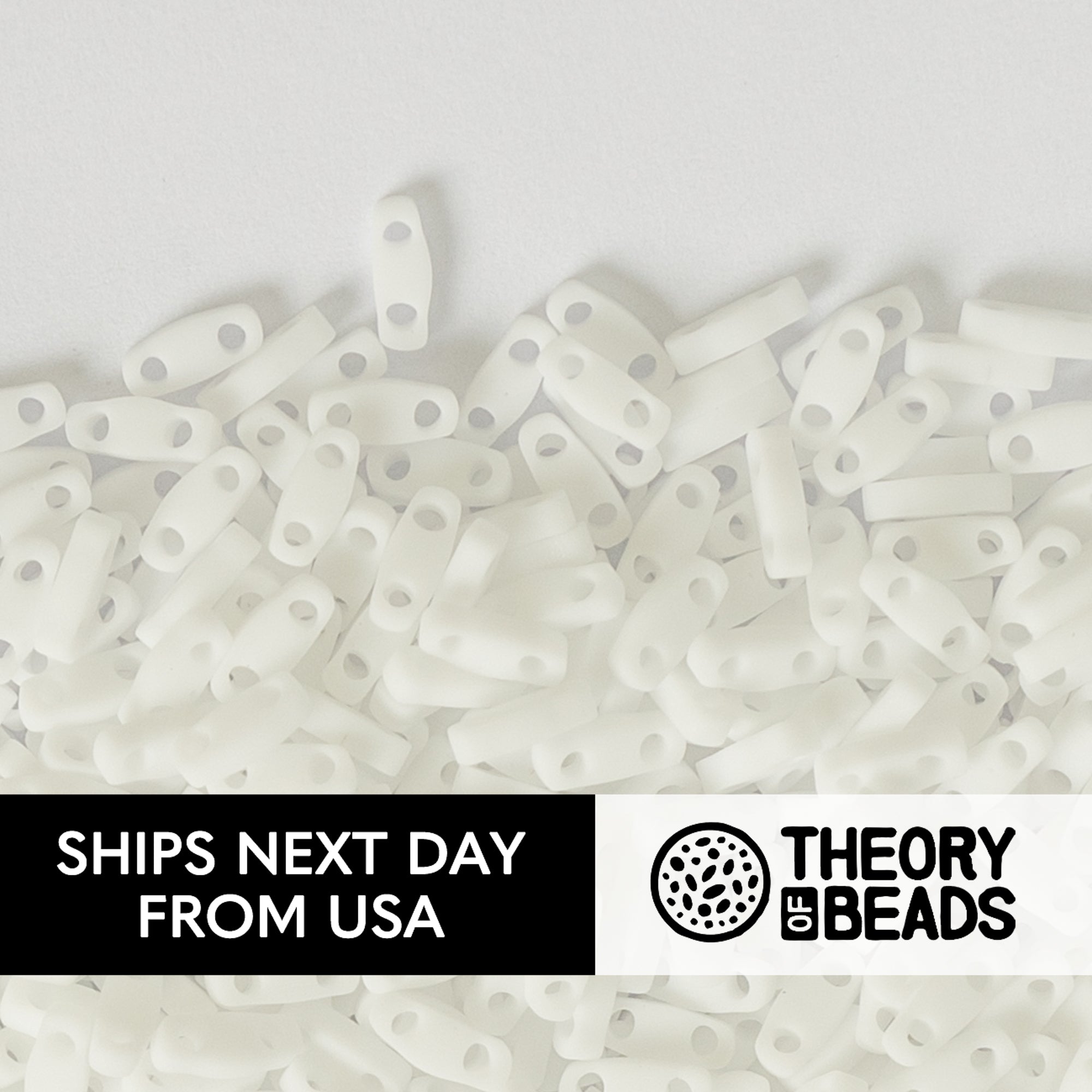 Meteorites Frost White Quarter Miyuki Tila Beads