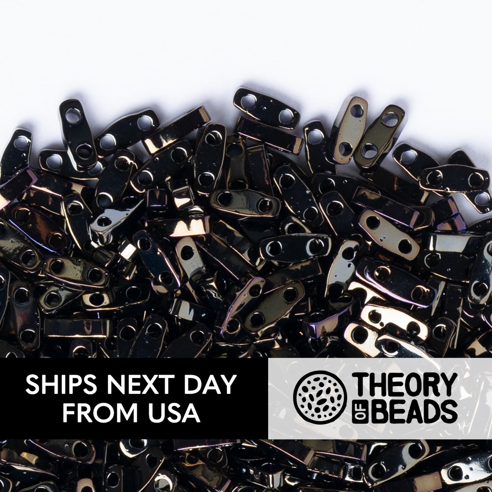 Metallic Brown Iris Quarter Miyuki Tila Beads