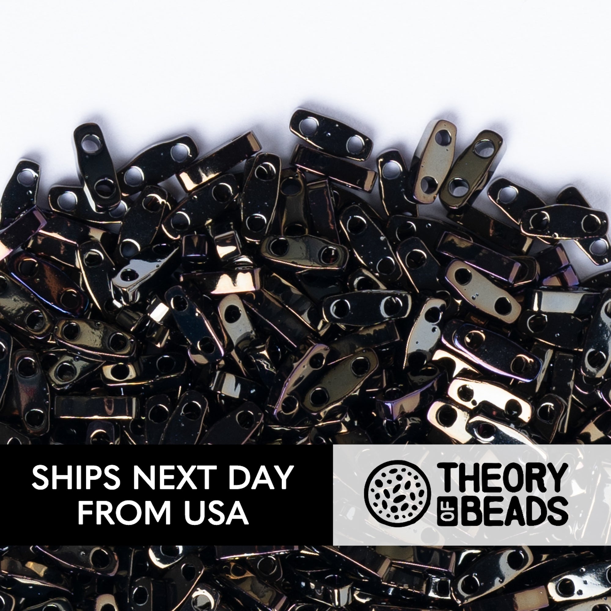 Metallic Brown Iris Quarter Miyuki Tila Beads