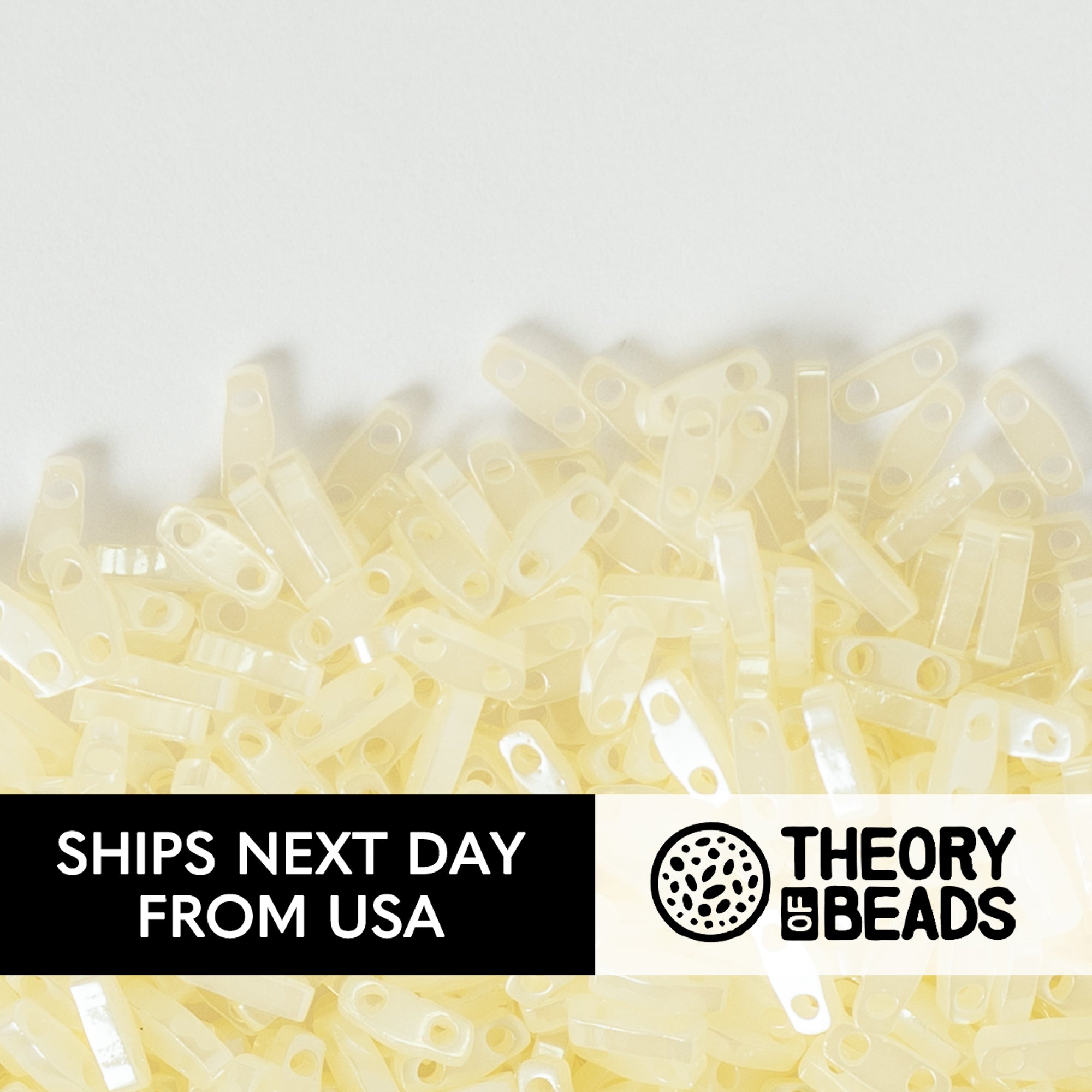 Pearl Butter Cream Quarter Miyuki Tila Beads