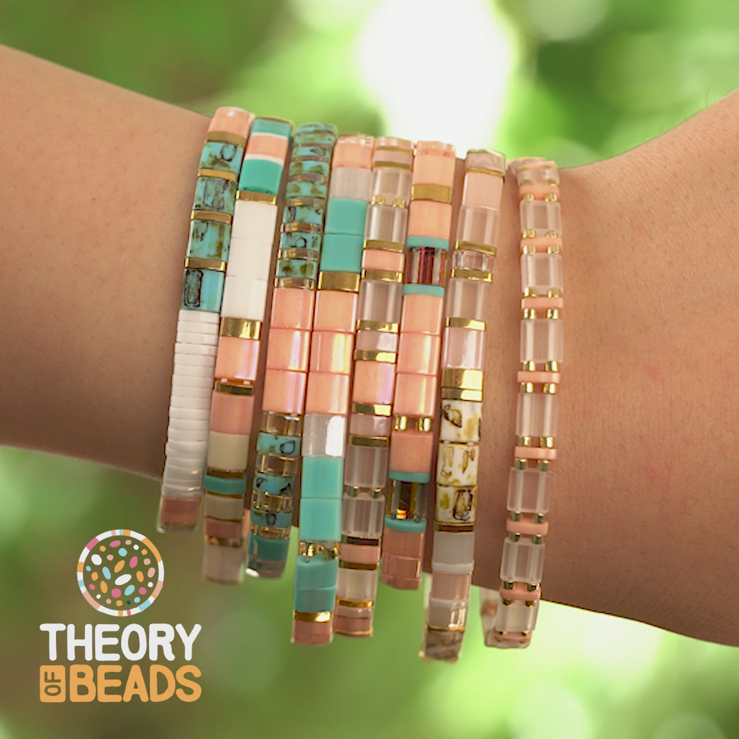 Peachy Summer Tila Bracelets